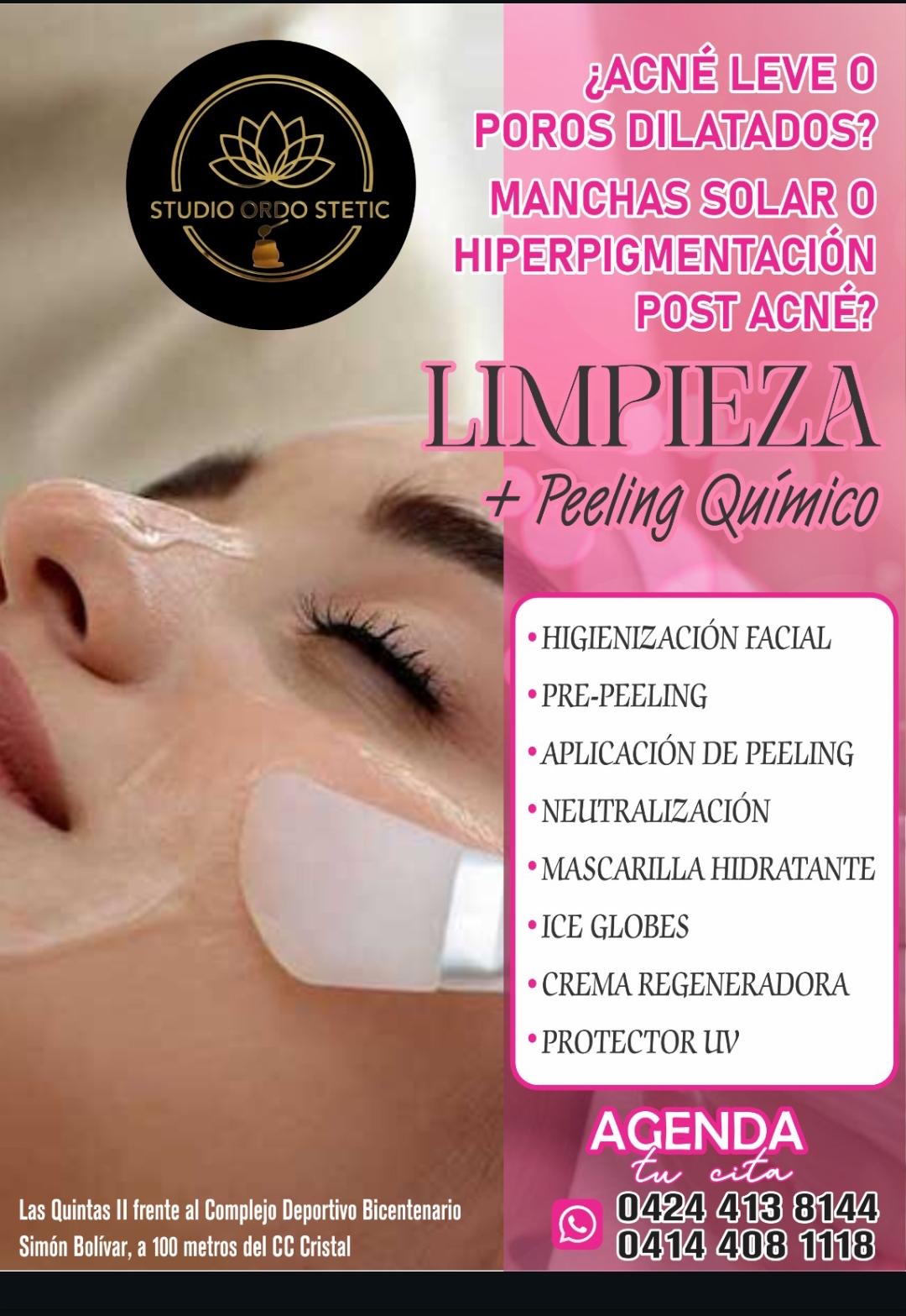 Promoción de limpieza y peeling químico de Studio Ordo Stetic